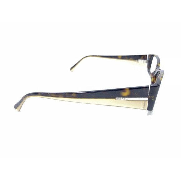 Prada VPR 16G 766-1O1 Tortoise Brown Eyeglasses Frames 51-17 135 Italy Designer - Picture 4 of 12